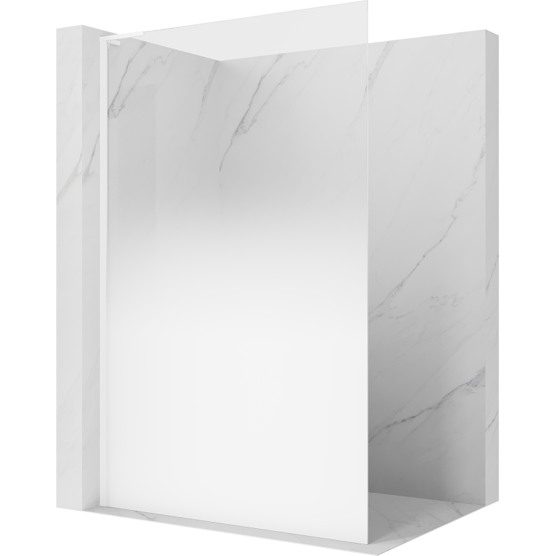 Mexen Kioto L sprchová stena Walk-in 80 x 200 cm, biela ombre 8 mm, biela - 800-080-103-20-86
