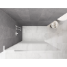Mexen Kioto L sprchová stena Walk-in 90 x 200 cm, biela ombre 8 mm, biela - 800-090-103-20-86