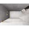 Mexen Kioto L Sprchová stena Walk-in 90 x 200 cm, ombre biela 8 mm, zlatá brúsená - 800-090-103-55-86
