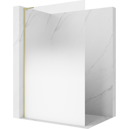 Mexen Kioto L sprchová stena Walk-in 120 x 200 cm, biela ombre 8 mm, zlatá brúsená - 800-120-103-55-86