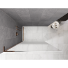 Mexen Kioto L Sprchová stena Walk-in 90 x 200 cm, ombre biela 8 mm, ružové zlato - 800-090-103-60-86