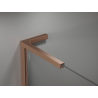 Mexen Kioto L sprchová stena Walk-in 100 x 200 cm, biela ombre 8 mm, brúsená meď - 800-100-103-65-86