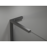 Mexen Kioto L sprchová stena Walk-in 90 x 200 cm, ombre biela 8 mm, gun gray brúsená - 800-090-103-66-86