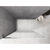 Mexen Kioto L Sprchová stena Walk-in 100 x 200 cm, biela ombre 8 mm, brúsená gun gray - 800-100-103-66-86