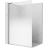 Mexen Kioto L sprchová stena Walk-in 90 x 200 cm, biela ombre 8 mm, čierna - 800-090-103-70-86