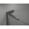 Mexen Kioto L sprchová stena Walk-in 90 x 200 cm, biela ombre 8 mm, gun metal - 800-090-103-95-86