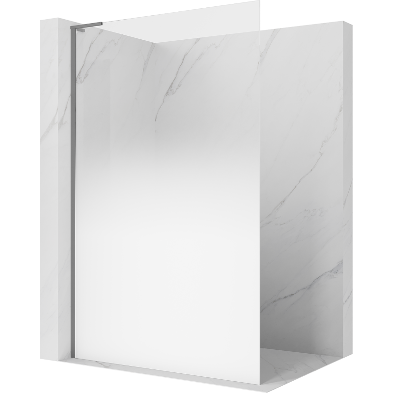 Mexen Kioto L sprchová stena Walk-in 90 x 200 cm, biela ombre 8 mm, gun metal - 800-090-103-95-86