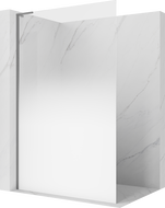 Mexen Kioto L sprchová stena Walk-in 100 x 200 cm, biela ombré 8 mm, gun metal - 800-100-103-95-86