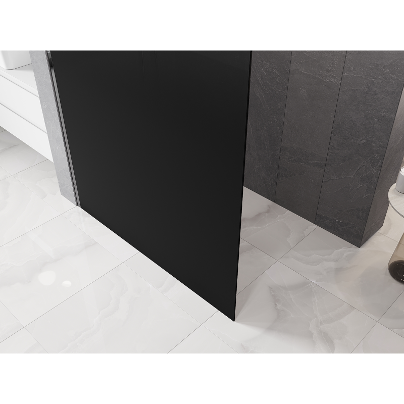 Mexen Kioto L sprchová stena Walk-in 90 x 200 cm, čierna ombre 8 mm, chróm - 800-090-103-01-76