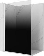 Mexen Kioto L sprchová stena Walk-in 80 x 200 cm, čierna ombre 8 mm, biela - 800-080-103-20-76