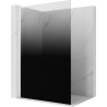 Mexen Kioto L sprchová stena Walk-in 90 x 200 cm, ombré čierna 8 mm, biela - 800-090-103-20-76