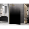 Mexen Kioto L Sprchová stena Walk-in 100 x 200 cm, čierna ombre 8 mm, zlatá kartáčovaná - 800-100-103-55-76