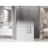 Mexen Kioto+ sprchová stena s poličkou Walk-in 90 x 200 cm, ombre biela 8 mm, biela - 800-090-121-20-86