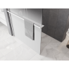 Mexen Kioto+ sprchová stena s poličkou Walk-in 150 x 200 cm, ombre biela 8 mm, biela - 800-150-121-20-86