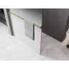Mexen Kioto+ sprchová stena s poličkou Walk-in 90 x 200 cm, ombre biela 8 mm, zlatá - 800-090-121-50-86