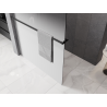Mexen Kioto+ sprchová stena s poličkou Walk-in 120 x 200 cm, ombre biela 8 mm, brúsená sivá zbraň - 800-120-121-66-86