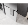 Mexen Kioto+ sprchová stena s poličkou Walk-in 150 x 200 cm, biela ombre 8 mm, čierna - 800-150-121-70-86