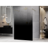 Mexen Kioto voľne stojaca sprchová stena 110 x 200 cm, čierna ombre 8 mm, brúsená meď - 800-110-002-65-76