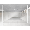 Mexen Kioto voľne stojaca sprchová stena 130 x 200 cm, ombre biela 8 mm, biela - 800-130-002-20-86