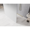 Mexen Kioto voľne stojaca sprchová stena 110 x 200 cm, biela ombre 8 mm, zlatá - 800-110-002-50-86
