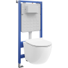 Mexen Lena podomietkový WC set pneumatická konštrukcia Tex Air Slim s WC misou a pomaly uzatváracou doskou, biela