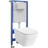 Mexen Riva podomietková WC súprava Tex Slim s WC misou Tornado a pomaly padajúcim sedadlom, biela - 610030630200T