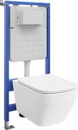 Mexen Riva podomietková WC sada pneumatický rám Tex Air Slim s WC misou Tornado a pomaly uzatvárateľným sedadlom, biela