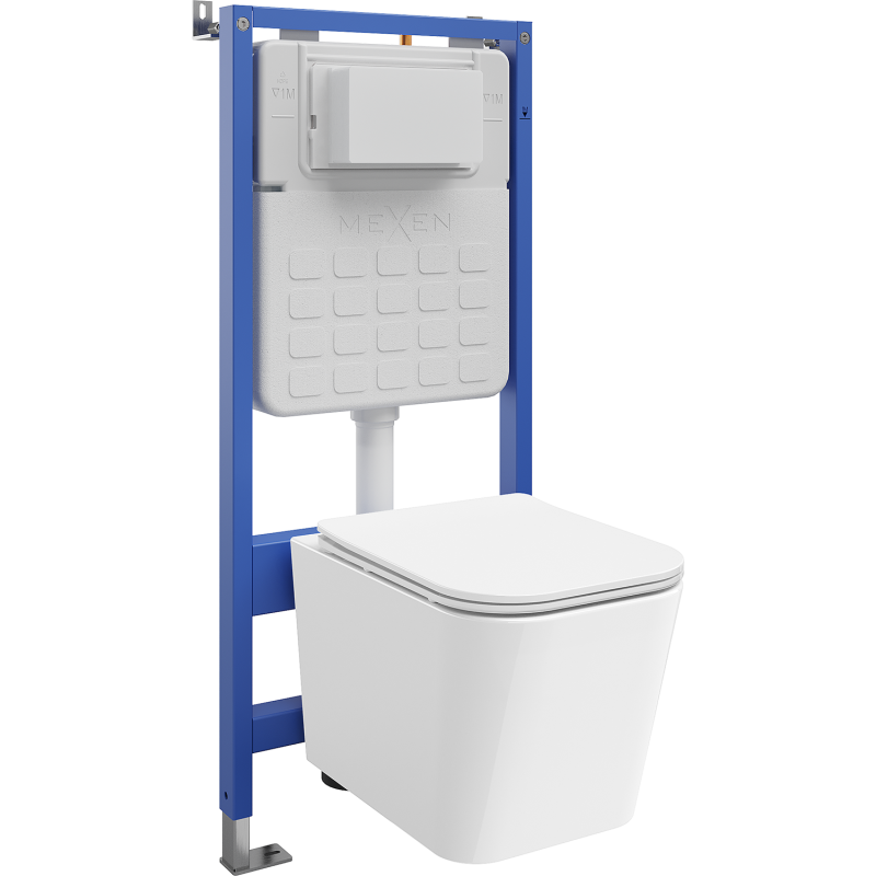 Mexen Teo podomietková WC sada Tex Air Slim s pneumatikou s WC misou Tornado a pomaly padajúcou doskou, biela - 610030850600TA