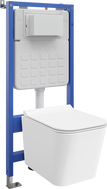 Mexen Teo podomietková WC sada pneumatický rám Tex Air Slim s WC misou Tornado a pomaly uzatvárateľným sedadlom, biela