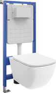 Mexen Timo podomietková WC sada pneumatický rám Tex Air Slim s WC misou Tornado a pomaly padajúcim sedadlom, biela