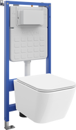 Mexen Madox podomietkový WC set rámtex Slim s WC misou a pomaly padajúcou doskou, biely - 610030154000