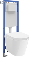 Mexen Rico závesný WC systém úzky, rohový Tex W s misou WC Tornado a pomaly sklopnou doskou, biely - 610530720200T
