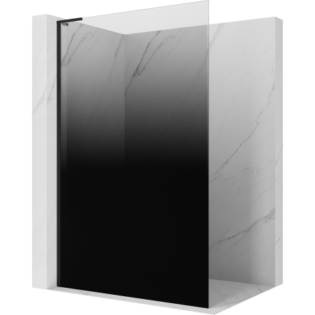 Mexen Kioto L sprchová stena Walk-in 90 x 200 cm, čierna ombre 8 mm, čierna - 800-080-103-70-76 - 800-090-103-70-76