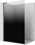 Mexen Kioto L sprchová stena Walk-in 110 x 200 cm, čierna ombre 8 mm, čierna - 800-110-103-70-76