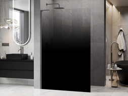 Mexen Kioto L Sprchová stena Walk-in 70 x 200 cm, čierna ombre 8 mm, gun metal - 800-070-103-95-76