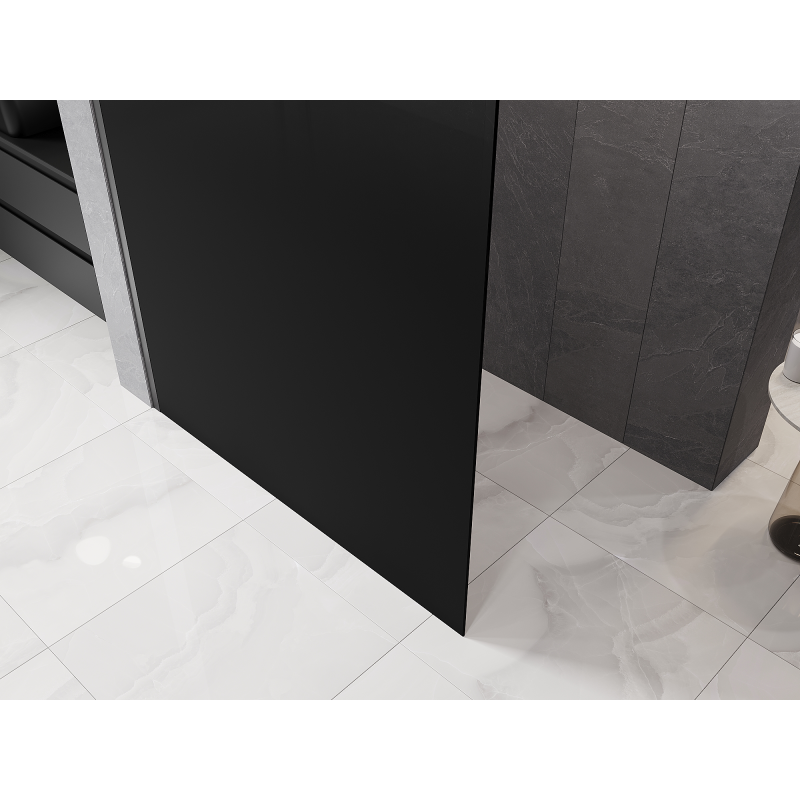 Mexen Kioto L Sprchová stena Walk-in 90 x 200 cm, ombre čierna 8 mm, gun metal - 800-090-103-95-76
