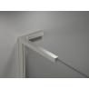 Mexen Kioto L sprchová stena Walk-in 90 x 200 cm, ombre čierna 8 mm, brúsený nikel - 800-090-103-97-76