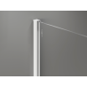 Mexen Kioto+ sprchová stena s poličkou Walk-in 150 x 200 cm, ombre čierna 8 mm, biela - 800-150-121-20-76