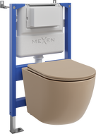 Mexen Lena podomietková WC sada s pneumatickou konštrukciou Tex Air XS-F s WC misou a pomaly padajúcim sedátkom, matná