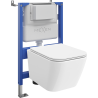 Mexen Madox podomietková WC sada pneumatický rám Tex Air XS-F s WC misou a pomaly padajúcim sedadlom, biela - 610830154000A