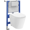 Mexen Rico podomietkový WC set, pneumatický rám Tex Air XS-F s WC misou Tornado a pomaly padajúcou doskou, biela