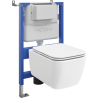Mexen Stella skrytá súprava WC podomietkový rám pneumatický Tex Air XS-F s WC misou a pomaly zatváracou doskou, biela