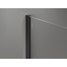 Mexen Kioto+ sprchová stena s poličkou Walk-in 90 x 200 cm, ombré čierna 8 mm, čierna - 800-090-121-70-76