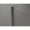 Mexen Kioto+ sprchová stena s policou Walk-in 80 x 200 cm, ombre čierna 8 mm, gun metal - 800-080-121-95-76