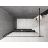 Mexen Kioto+ sprchová stena s poličkou Walk-in 80 x 200 cm, ombre čierna 8 mm, gun gray brúsený - 800-080-121-66-76