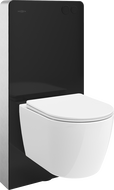 Mexen Carmen nástenná sada WC pneumatický rám Tex Air G s WC misou a pomaly zatvárajúcim sedadlom, biela