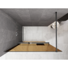 Mexen Kioto+ sprchová stena s poličkou Walk-in 90 x 200 cm, bronz 8 mm, gun metal - 800-090-121-95-32