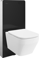 Mexen Riva nástenná WC súprava, pneumatický rám Tex Air G s WC misou Tornado a pomaly padacím sedadlom biela