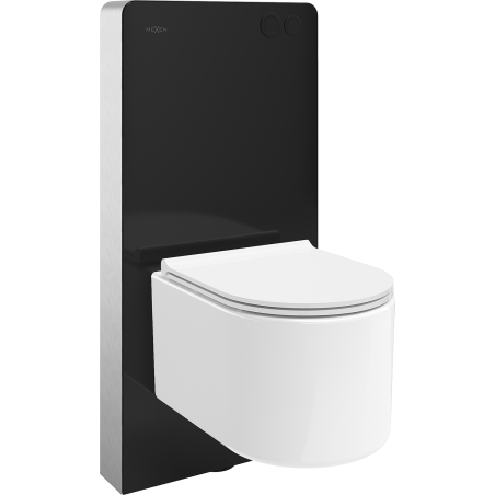 Mexen Sofia nástenka WC sada pneumatický rám Tex Air G s WC miskou a pomaly padajúcim sedadlom, biela - 615030540500A-70