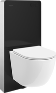 Mexen Lena zostava na omietku WC pneumatický stojan Tex Air G s WC misou Tornado a bielym pomaly uzatvárateľným sedadlom